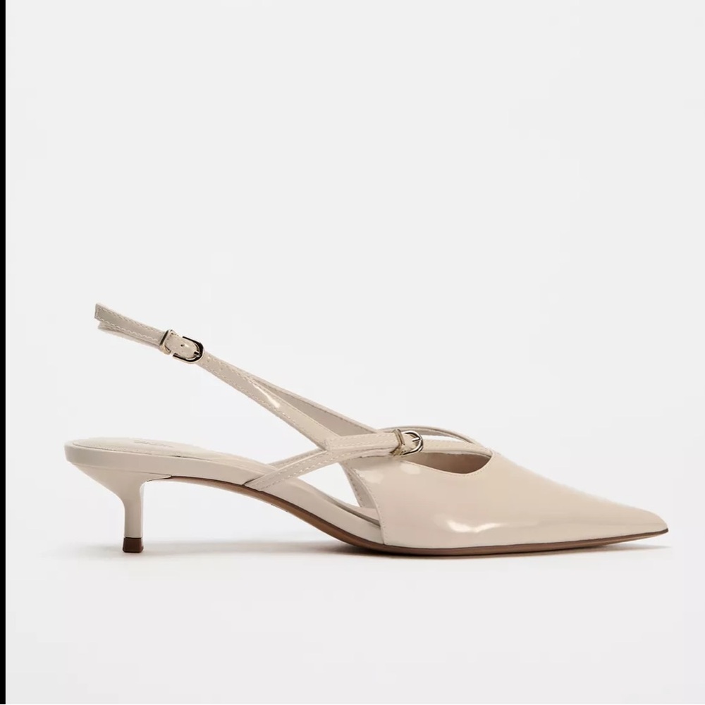 Zara Patent sling backs